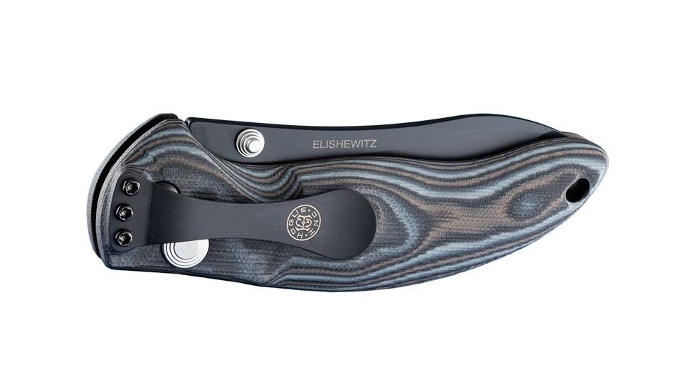 Hogue EX-04 4in Folder Upswept Blade Black Finish G-10 Frame - G-Mascus Black/Gray 34459