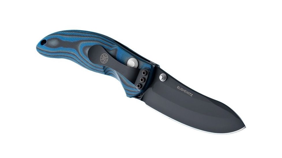 Hogue EX-04 4in Folder Upswept Blade Black Finish G-10 Frame - G-Mascus Blue Lava 34453