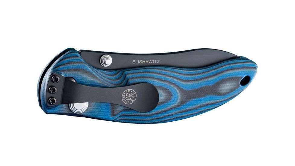 Hogue EX-04 4in Folder Upswept Blade Black Finish G-10 Frame - G-Mascus Blue Lava 34453