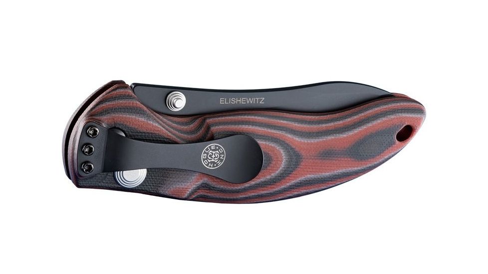 Hogue EX-04 4in Folder Upswept Blade Black Finish G-10 Frame - G-Mascus Red Lava 34452