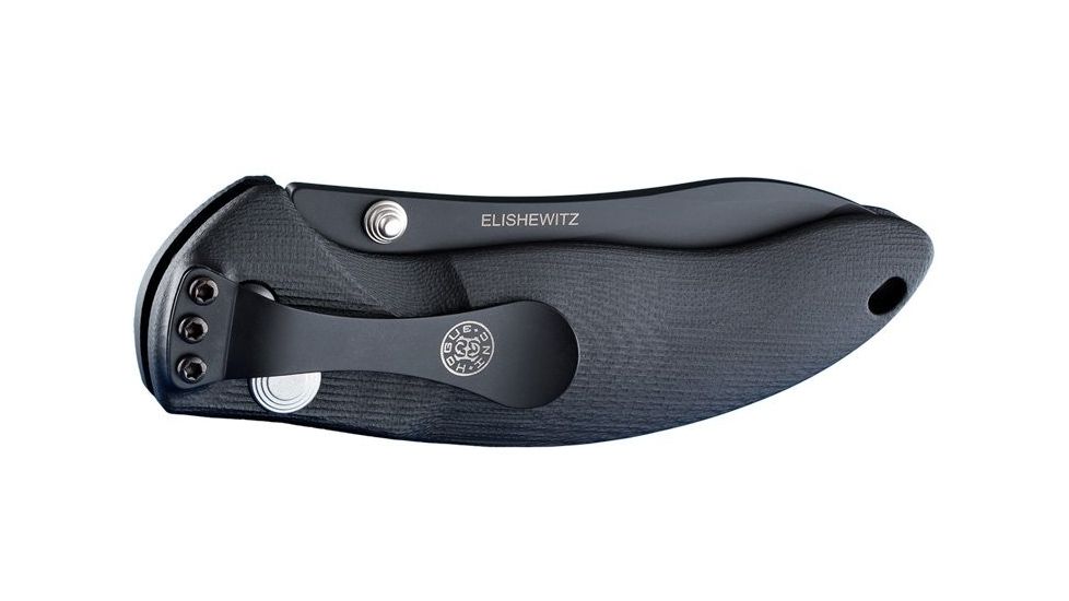 Hogue EX-04 4in Folder Upswept Blade Black Finish G-10 Frame - Solid Black 34450