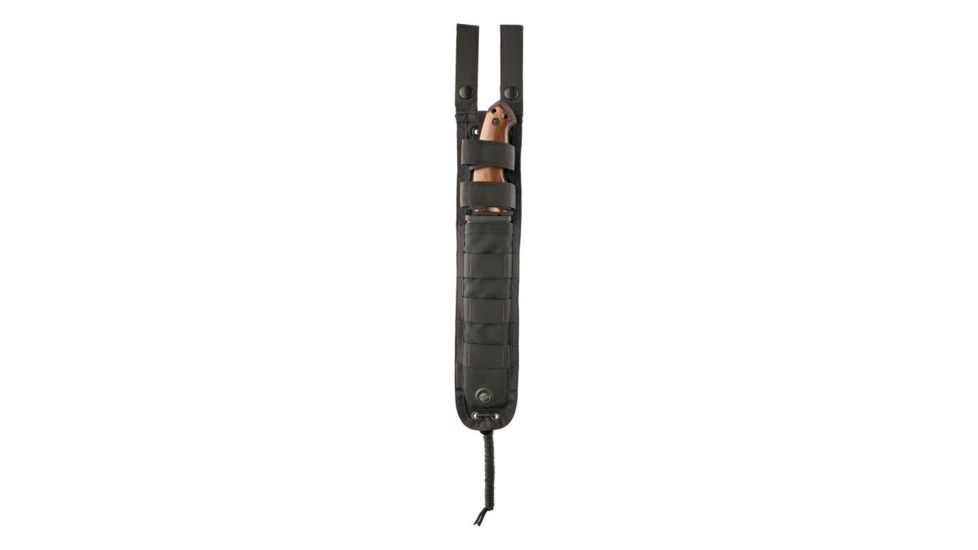 Hogue EX-F01 7in. Fixed Drop Point Blade A-2 Black Kote Wood Scales, Coco Bolo 35156