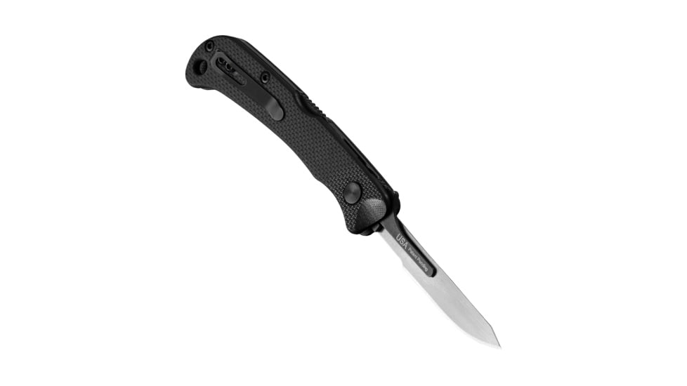 Hogue Expel Folding Knife, 2.5 in, High Carbon Steel, Scalpel Blade, Black Handle, 35836
