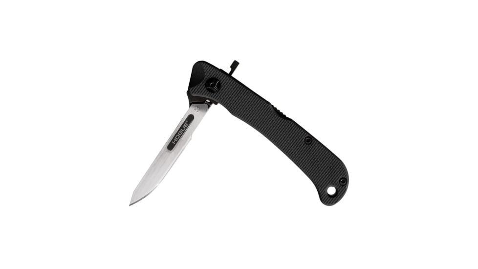 Hogue Expel Folding Knife, 2.5 in, High Carbon Steel, Scalpel Blade, Black Handle, 35836
