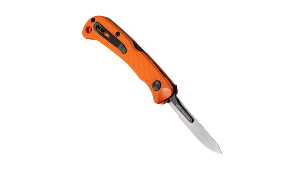 Hogue Expel Folding Knife, 2.5 in, High Carbon Steel, Scalpel Blade, Blaze Orange Handle, 35834