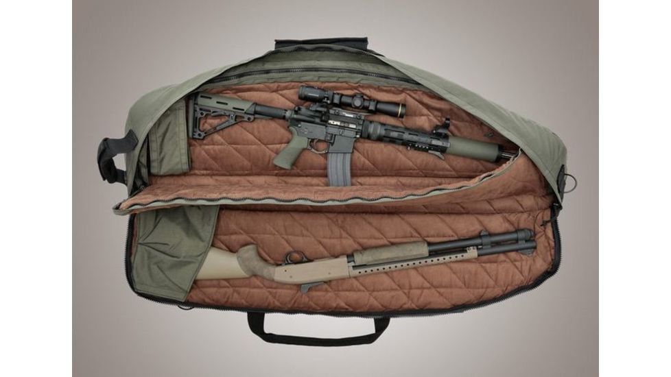 HOGUE Gear Large Double Rifle Bag w/ Front Pocket and Handles, OD Green 10in. Tall 46in. Long 59471