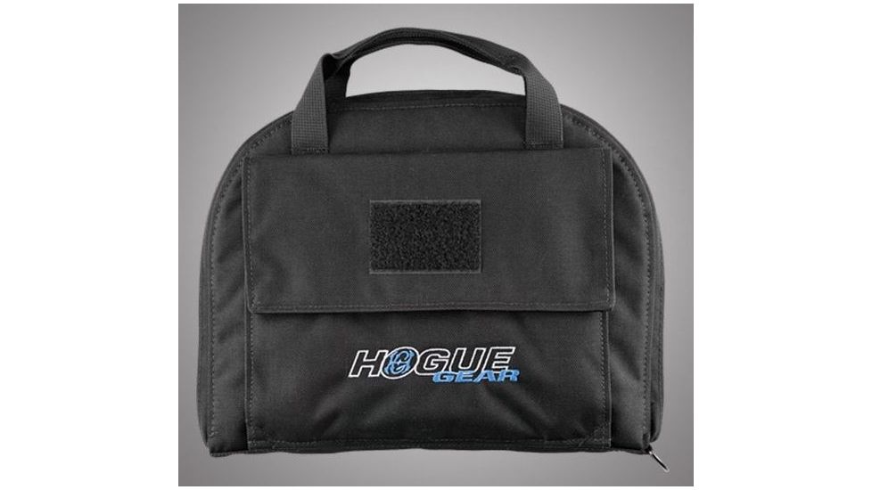 HOGUE Gear Medium Pistol Bag w/ Front Pocket and 4 Magazine Pouch, Black 9in. Tall 12in. Long 59240