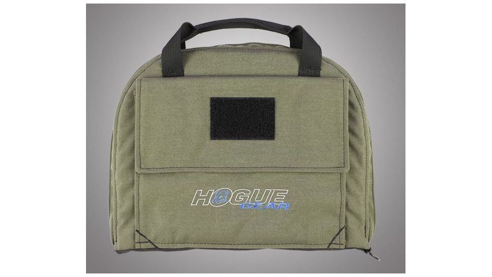 HOGUE Gear Medium Pistol Bag w/ Front Pocket and 4 Magazine Pouch, OD Green 9in. Tall 12in. Long 59241