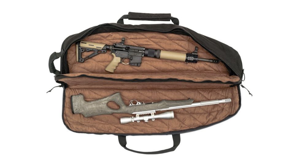Hogue Gear Medium Double Rifle Bag w/ Front Pocket and Handles, Black, 10in H x 40in L 59450