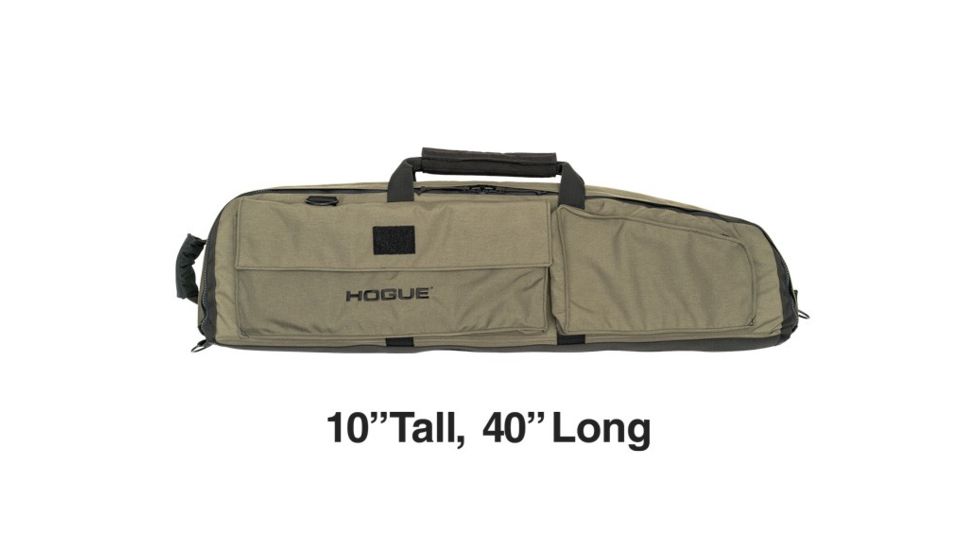 Hogue Gear Medium Double Rifle Bag w/ Front Pocket and Handles, OD Green, 10in H x 40in L 59451