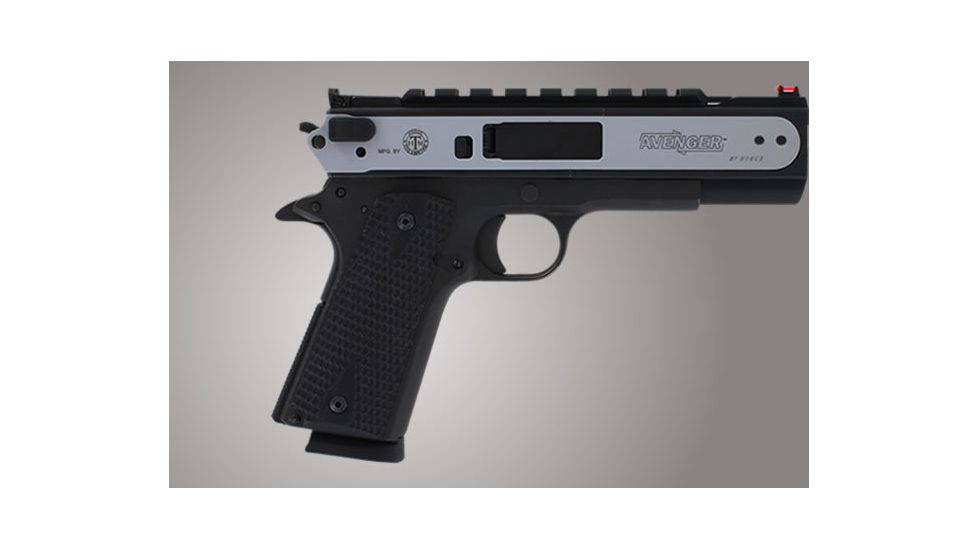 Hogue Govt. Model Piranha Grip G-10 - Solid Black 45139