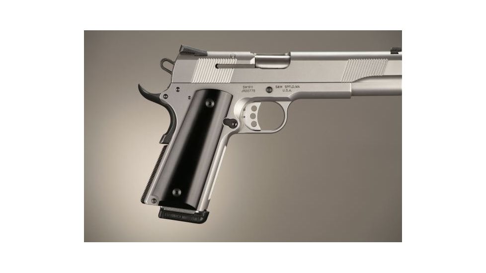 Hogue Govt. Model Aluminum - Brushed Gloss Black Anodized 45166