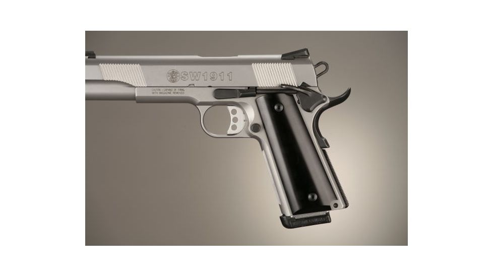 Hogue Govt. Model Aluminum - Brushed Gloss Black Anodized 45166