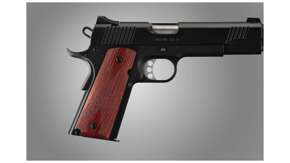 Hogue Govt. Model Coco Bolo With Palm Swells, Checkered 45891