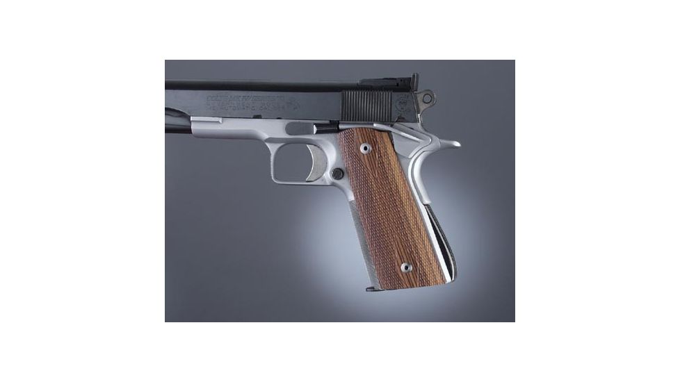 Hogue Govt. Model Kingwood S&amp;A Mag.-Well Checkered 45671