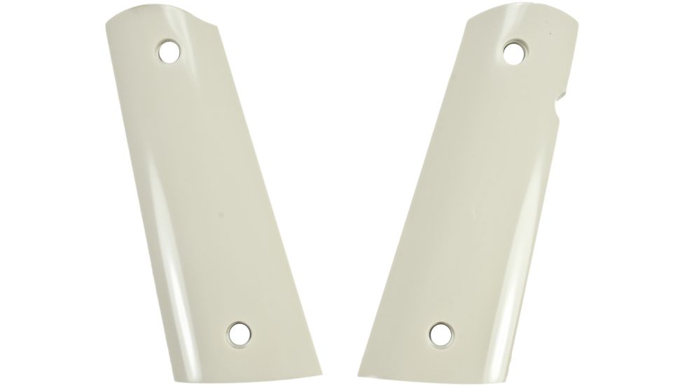 Hogue Govt. Model Smooth Ivory Polymer S&amp;A Mag Well, Ambi. Cut 45057