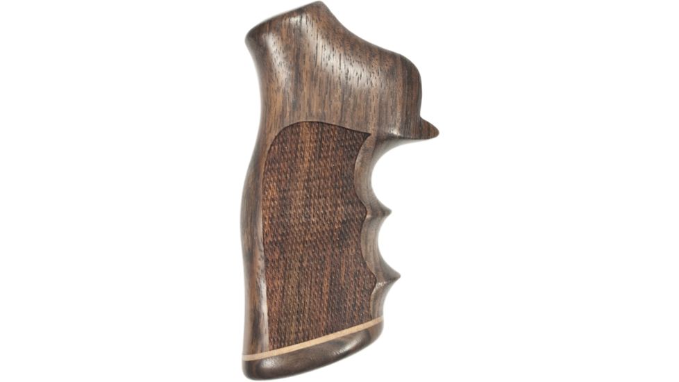 Hogue GP100/Super Redhawk Gun Grip, Rosewood Stripe Cap Checkered 80921