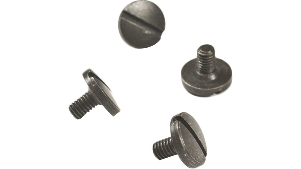Hogue Grip Screws, 4, Slotted - Black - Beretta - 92008