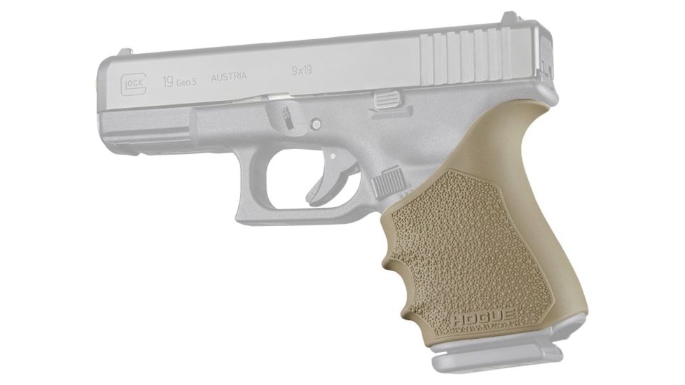 Hogue HandAll Beavertail Grip Sleeve, Glock 19 Gen1/2/5, Flat Dark Earth, 17053