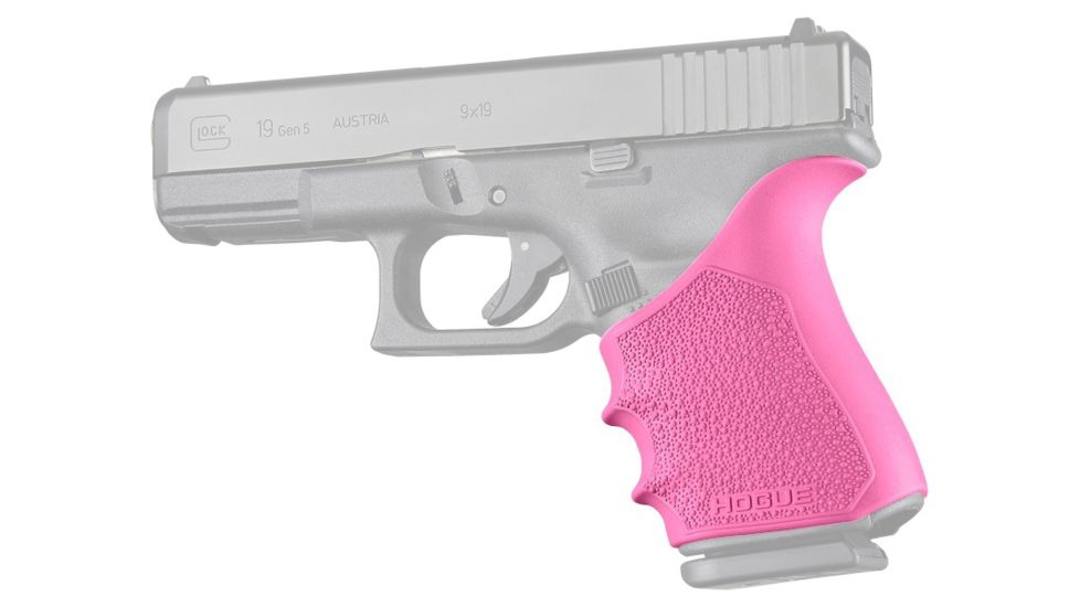 Hogue HandAll Beavertail Grip Sleeve, Glock 19 Gen1/2/5, Pink, 17057