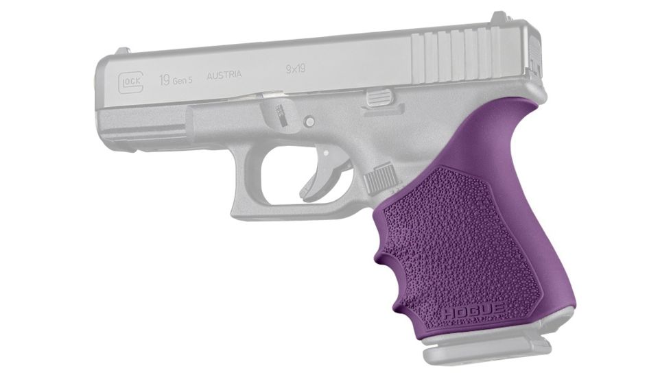 Hogue HandAll Beavertail Grip Sleeve, Glock 19 Gen1/2/5, Purple, 17056