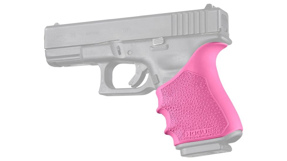 Hogue HandAll Beavertail Grip Sleeve, Glock 19 Gen3/4, Pink, 17047
