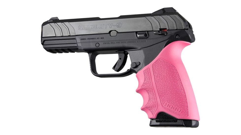 Hogue HandAll Beavertail Grip Sleeve, Ruger Security-9, Pink, 17707