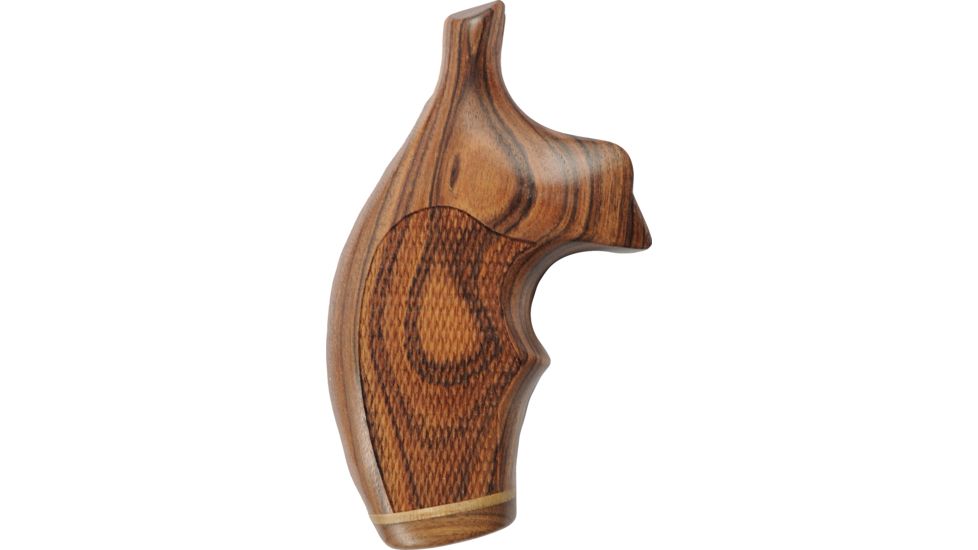 Hogue Handgun Grip, Kingwood Top Finger Groove, Stripe, Cap, Checkered - 60641