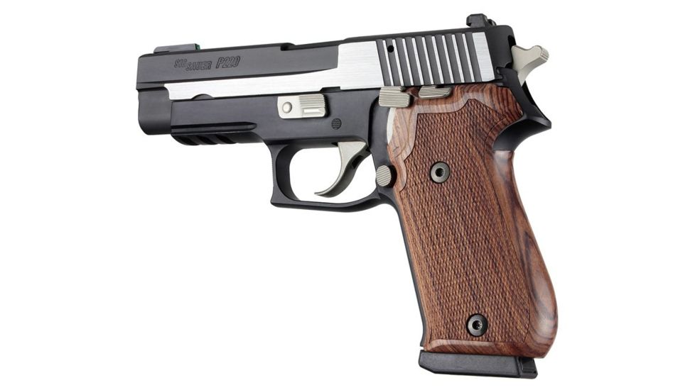 Hogue Handgun Grip, Kingwood American Model Checkered - SIG Sauer P220 - 20611