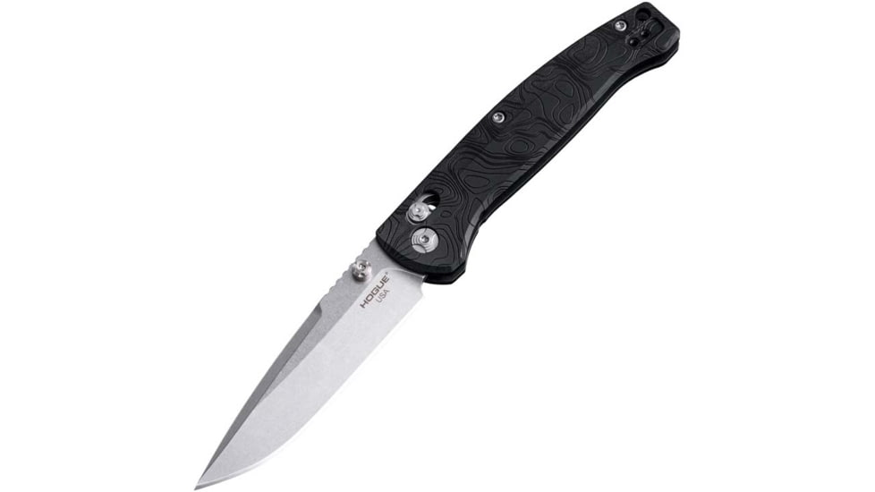 Hogue Mysto 3.4 Able Lck Fldr Clip Point Black Diamond Metal