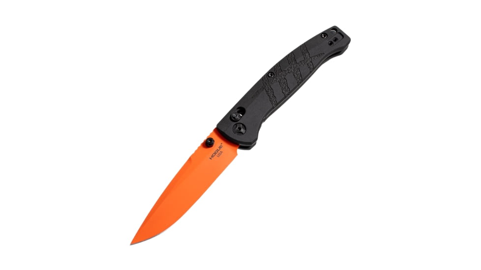 Hogue Mysto 3.4in ABLE Lock Folding Knife, CPM MagnaCut Stainless Steel, Drop Point Blade, Richlite Black Diamond/HH Slash Logo Handle, 24414