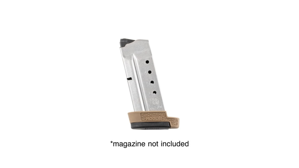 Hogue OverMolded Rubber Smith &amp; Wesson M&amp;P 40 Shield, 7 Round Magazine Base Pad