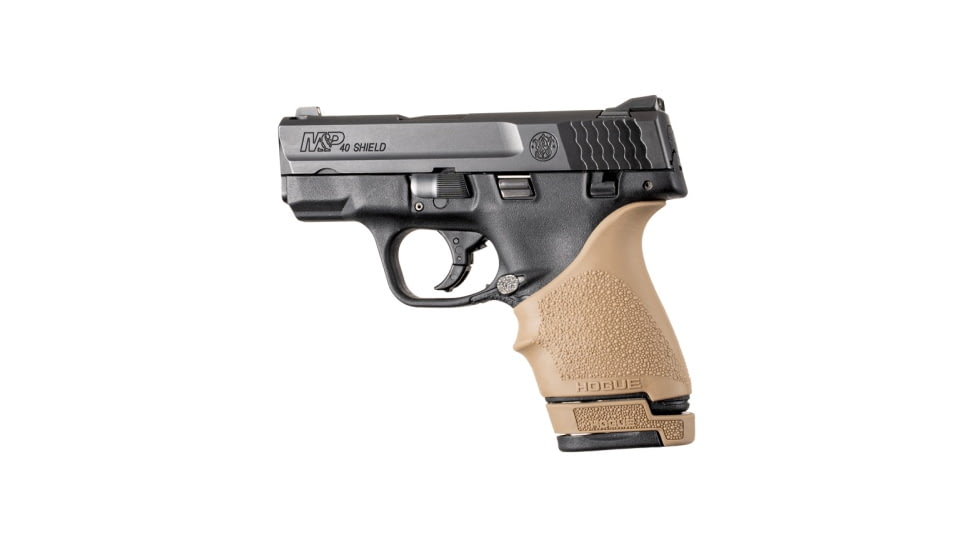 Hogue OverMolded Rubber Smith &amp; Wesson M&amp;P 40 Shield, 7 Round Magazine Base Pad