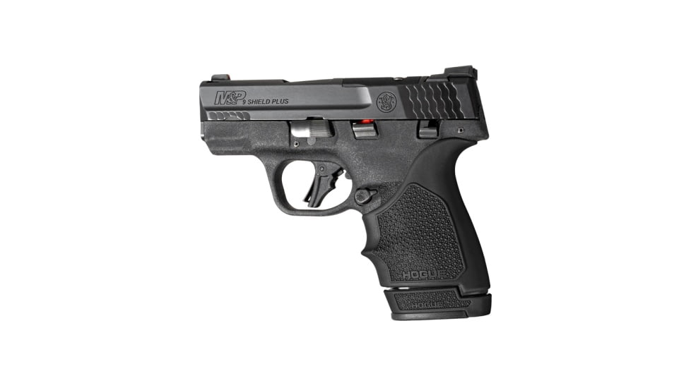 Hogue OverMolded Rubber Smith &amp; Wesson M&amp;P 9 Shield Plus, 13 Round Magazine Base Pad