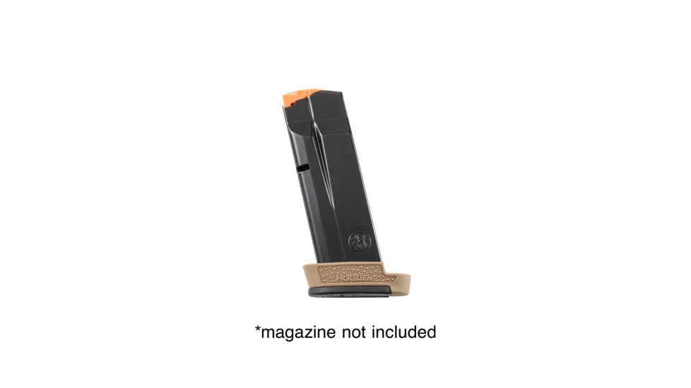Hogue OverMolded Rubber Smith &amp; Wesson M&amp;P 9 Shield Plus, 13 Round Magazine Base Pad