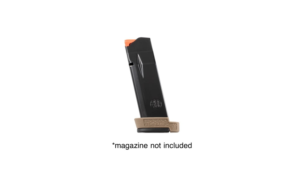 Hogue OverMolded Rubber Smith &amp; Wesson M&amp;P Bodyguard 2.0 .380, 12 Round Magazine Base Pad