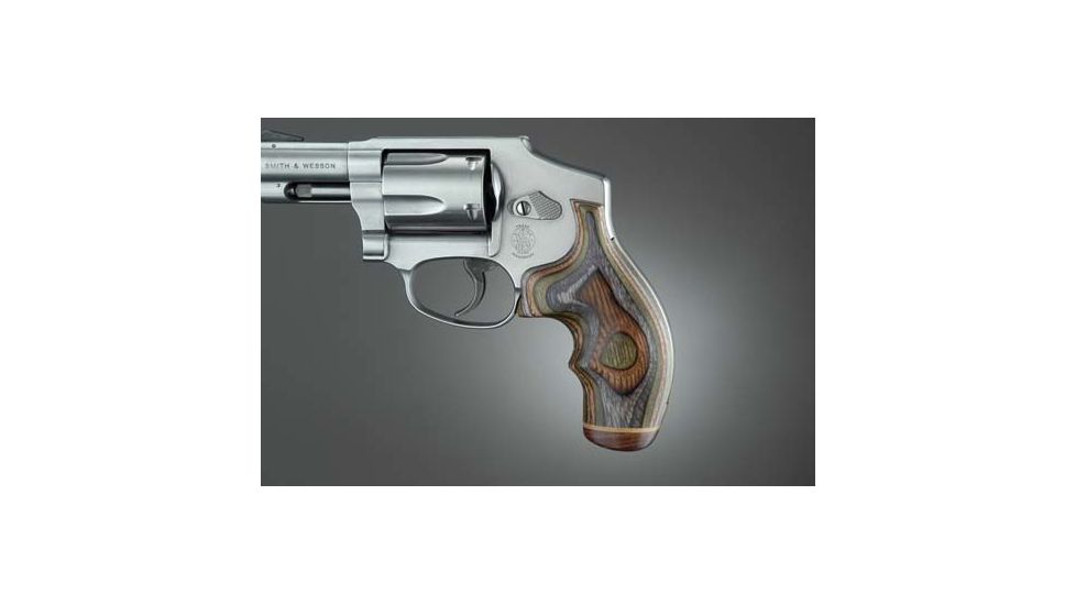 Hogue J Frame Round Butt, Lamo Camo Top Finger Groove, Stripe/Cap 60440