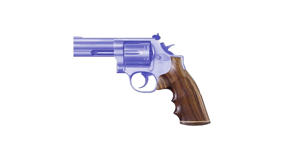 Hogue King Cobra &amp; Anaconda Pre-2020 - Medium &amp; Large Frame Handgun Grip Coco Bolo Stripe/Cap, Checkered, 47821