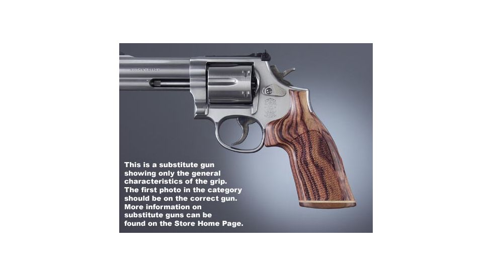 Hogue Diamondback, Kingwood No Finger Groove, Stripe/Cap, Checkered 49631