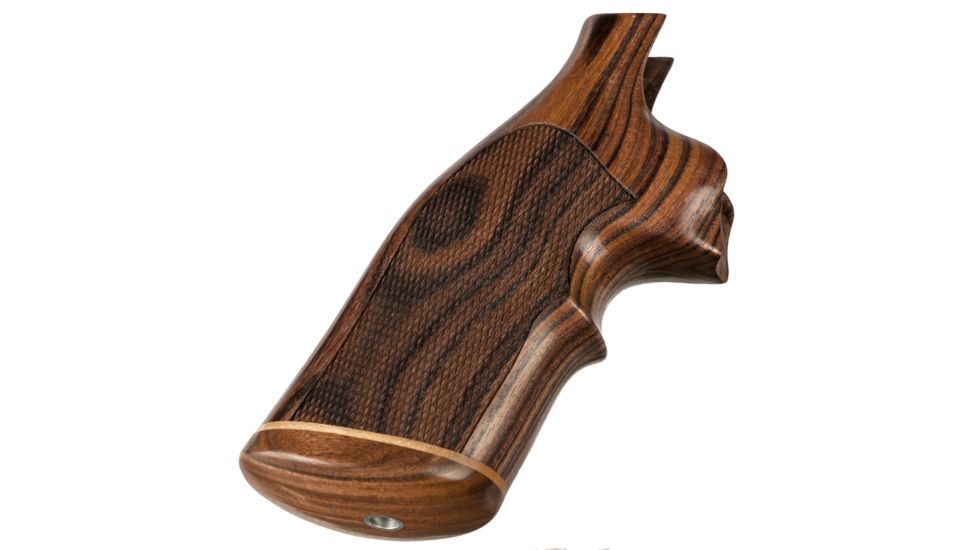 Hogue K or L Sq. Butt Kingwood Top Finger Groove Stripe Cap Checkered 10641