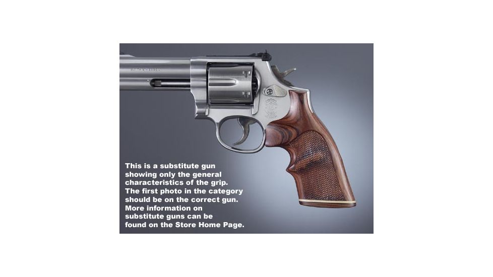 Hogue Diamondback, Kingwood Top Finger Groove, Stripe/Cap, Checkered 49641