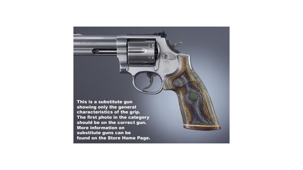 Hogue Redhawk Lamo Camo No Finger Groove Stripe Cap Checkered 86431