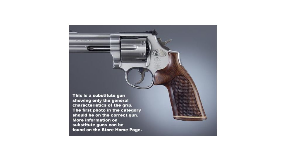 Hogue Detective Special, Rosewood No Finger Groove, Stripe/Cap, Checkered 48931