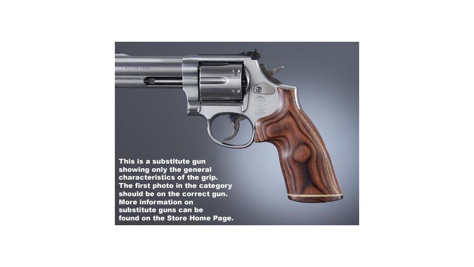 Hogue Detective Spec., Rose Laminate No Finger Groove, Stripe/Cap 48530