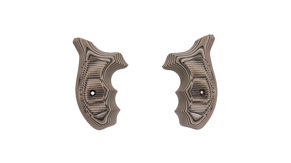 Hogue Kimber K6 Bantam Grip, Piranha, G10, Green Lava, 41138