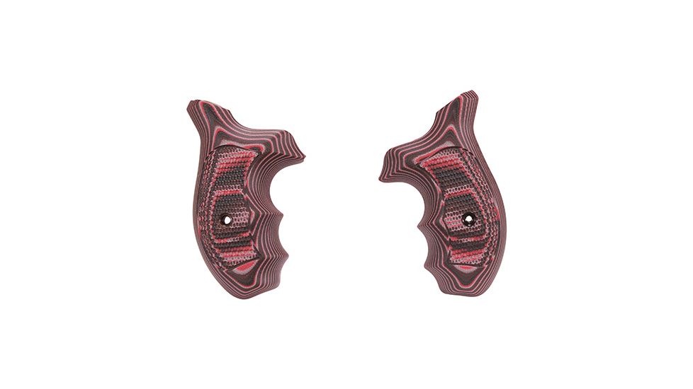 Hogue Kimber K6 Bantam Grip, Piranha, G10, Red Lava, 41639