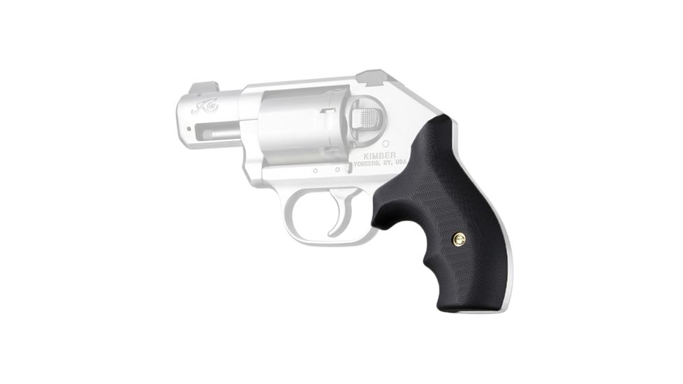 Hogue Kimber K6 Bantam Grip, Smooth, G10, Black, 41169