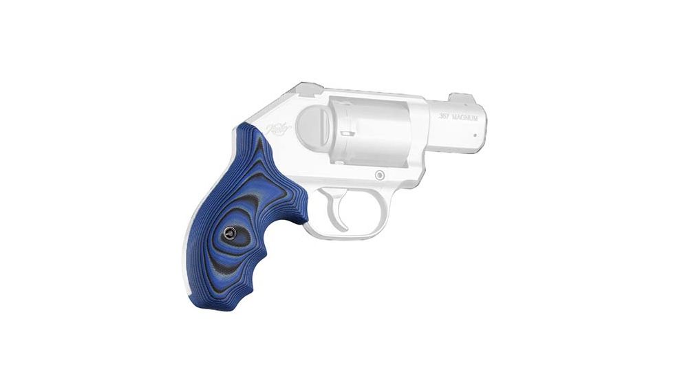 Hogue Kimber K6 Bantam Grip, Smooth, G10, Blue Lava, 41668