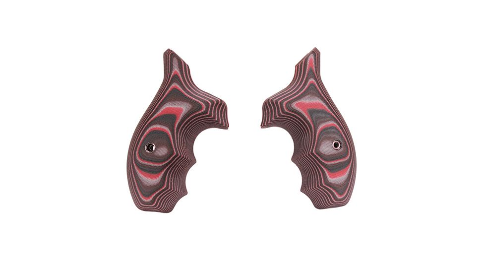Hogue Kimber K6 Bantam Grip, Smooth, G10, Red Lava, 41669