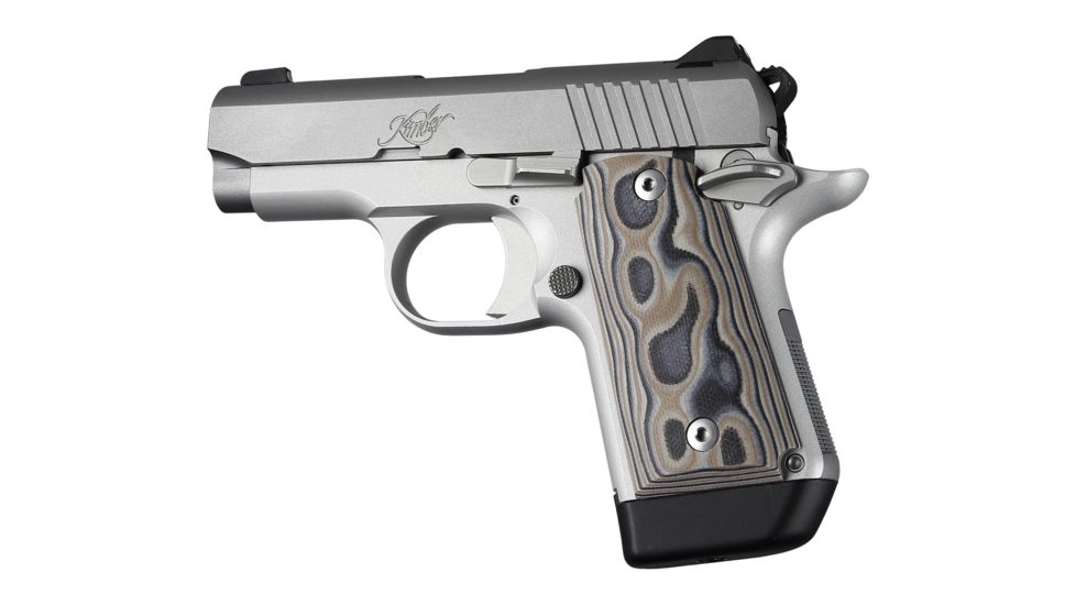 Hogue Kimber Micro 9 Ambidextrous Grip, Smooth, G10, Dark Earth, 39747